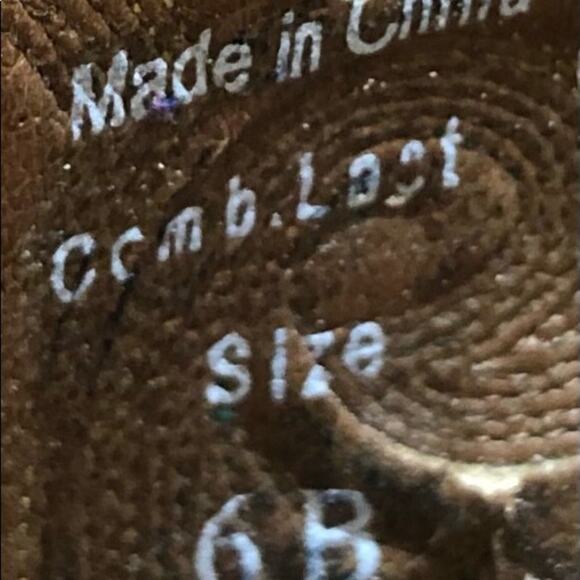 Justin Classic Western Boots square toe London Calf Style 1409 Wmns Size 6 - Picture 7 of 11